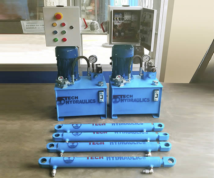 Fabrica unidad hidraulica 3hp, pistones hidraulicos de doble efecto