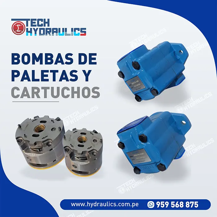 bombas de paletas y cartuchos