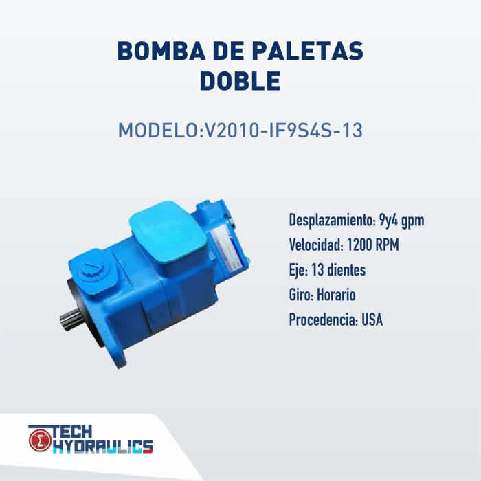 bomba de paletas doble
